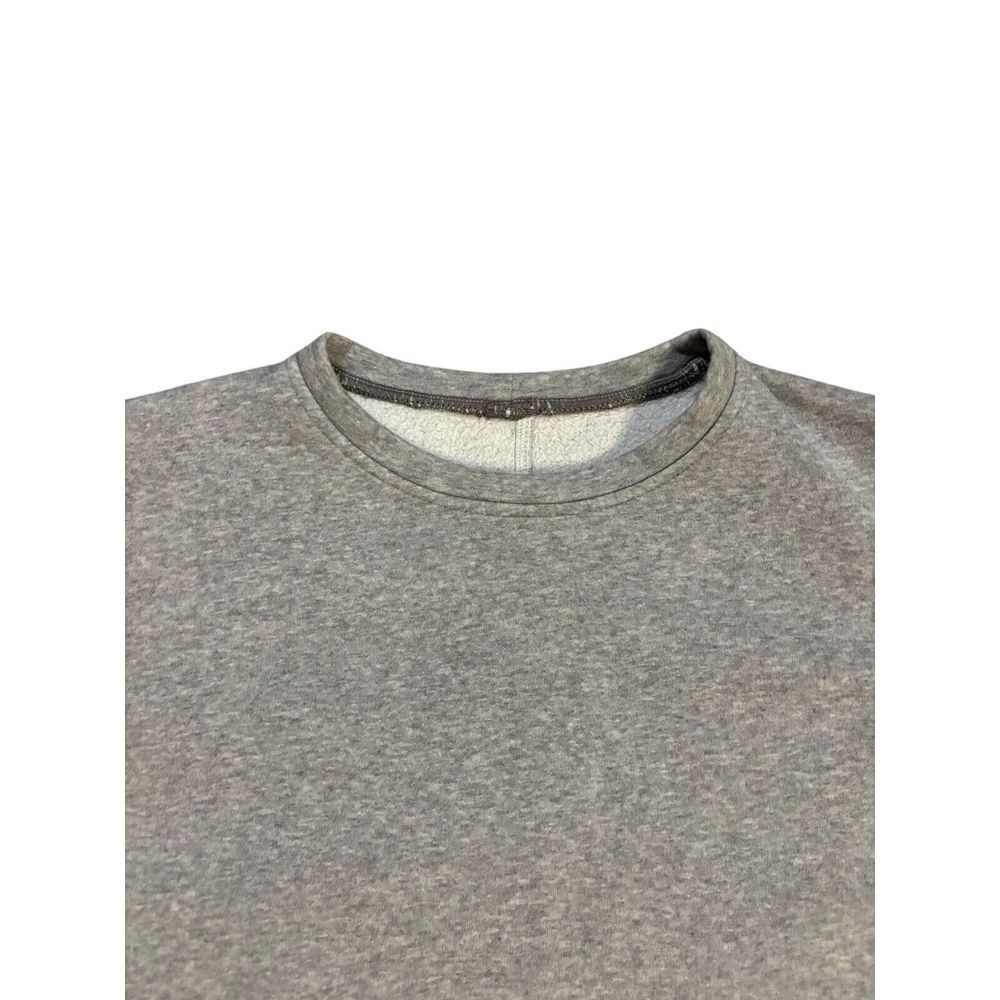 Lululemon Yes Fleece Crewneck Sweatshirt Gray Side Zips Pocket Size 6 Activewear - Picture 2 of 10